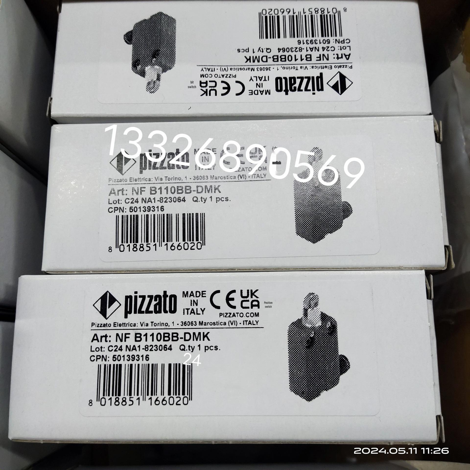 Pizzato Italy VN AA0BB Original Limit Switch NF B110BB-DMK - Brand New Genuine.
Pizzato Italy VN AA0BB Original Limit Switch NF B110BB-DMK - Brand New Genuine.