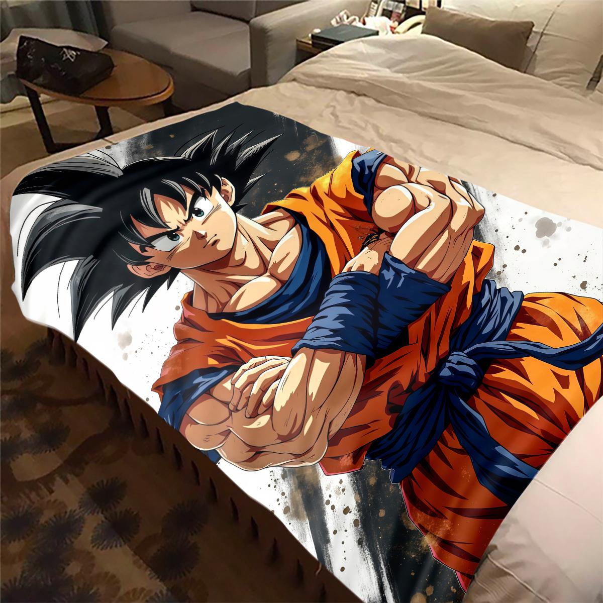 1 шт. Плед із фланелі з принтом Son Goku, Високоякісний, Для всіх сезонів, Декор для дому, Тепло та затишок, Ідеальний для різдвяних подарунків 80cm x 120cm
1 шт. Плед із фланелі з принтом Son Goku, Високоякісний, Для всіх сезонів, Декор для дому, Тепло та затишок, Ідеальний для різдвяних подарунків 80cm x 120cm