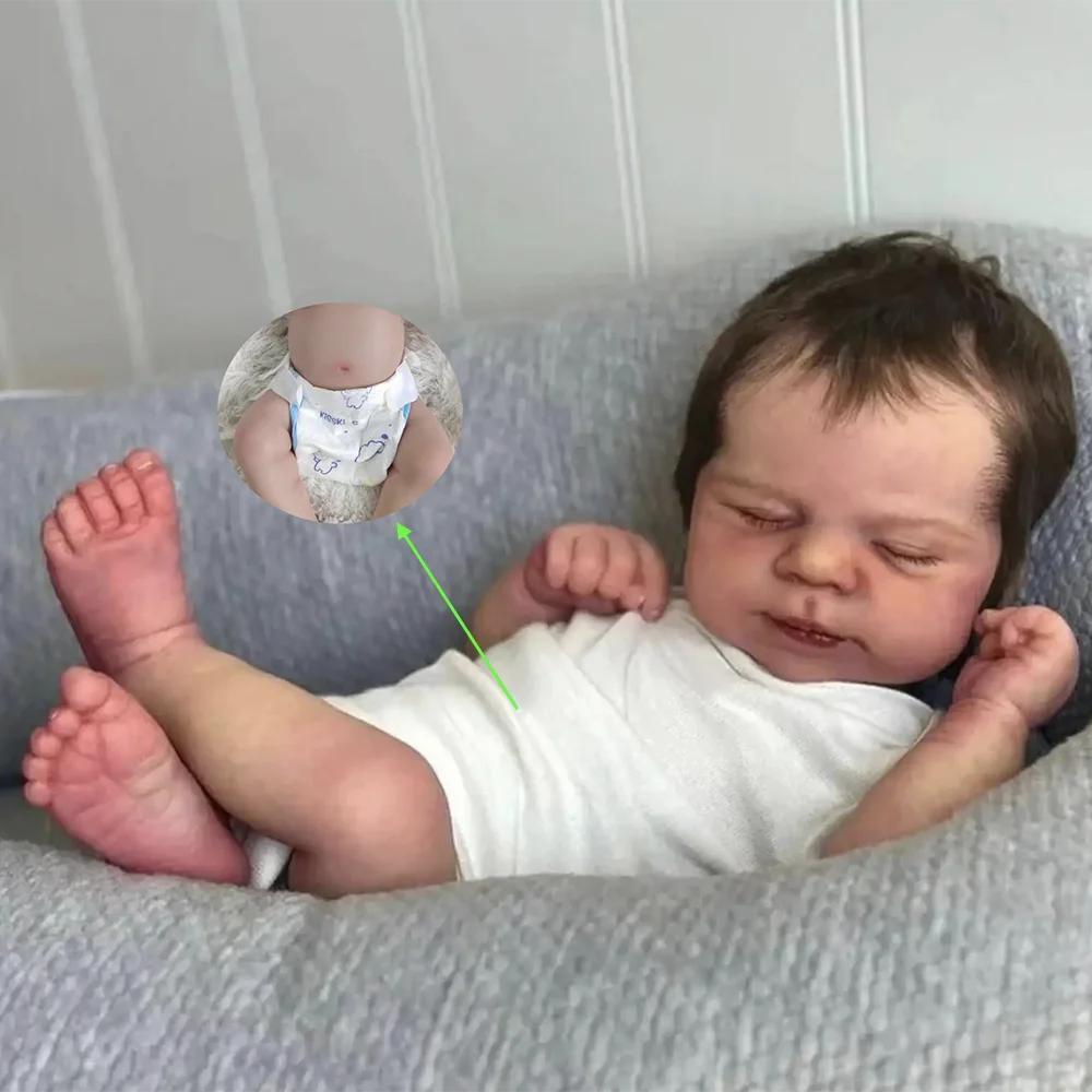 BZDOLL 19inch 48cm Doll Full Body Soft Vinyl Asleep Reborn Boy Baby with 3D-paint Skin and Visible Veins Newborn Bebe Toy for Girl Birthday Gift vinyl body doll
BZDOLL 19inch 48cm Doll Full Body Soft Vinyl Asleep Reborn Boy Baby with 3D-paint Skin and Visible Veins Newborn Bebe Toy for Girl Birthday Gift vinyl body doll