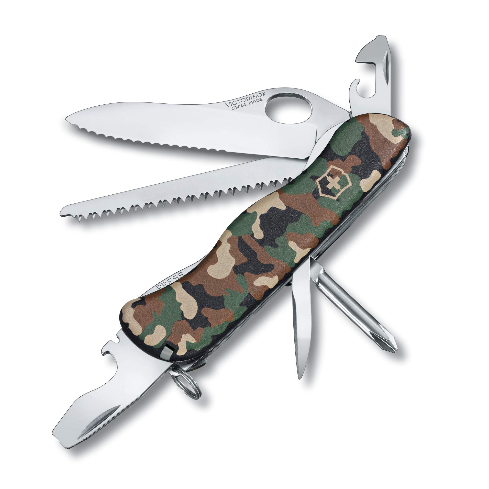 VICTORINOX Trailmaster Camouflage Knife for Mountaineering, Hiking, Trekking, Trail Running, Phillips Screwdriver, Swiss-made Multi-Tool with 12
VICTORINOX Trailmaster Camouflage Knife for Mountaineering, Hiking, Trekking, Trail Running, Phillips Screwdriver, Swiss-made Multi-Tool with 12