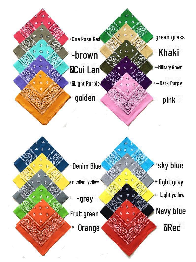 Волшебный хлопковый бандана пейсли для занятий спортом на открытом воздухе 54*54cm
Волшебный хлопковый бандана пейсли для занятий спортом на открытом воздухе 54*54cm