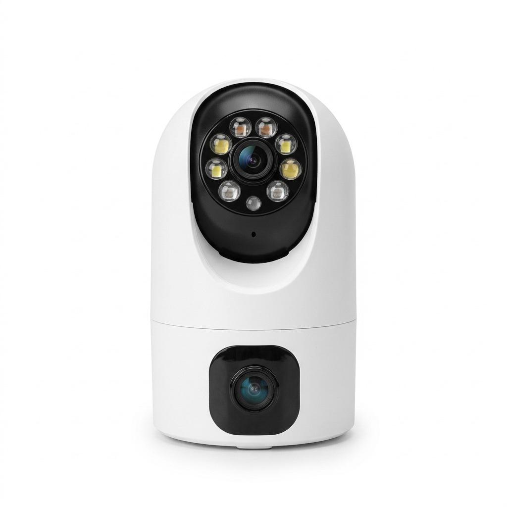 Dual-Lens WiFi Surveillance Camera with Night Vision, Humanoid Tracking, and Remote Intercom
Dual-Lens WiFi Surveillance Camera with Night Vision, Humanoid Tracking, and Remote Intercom