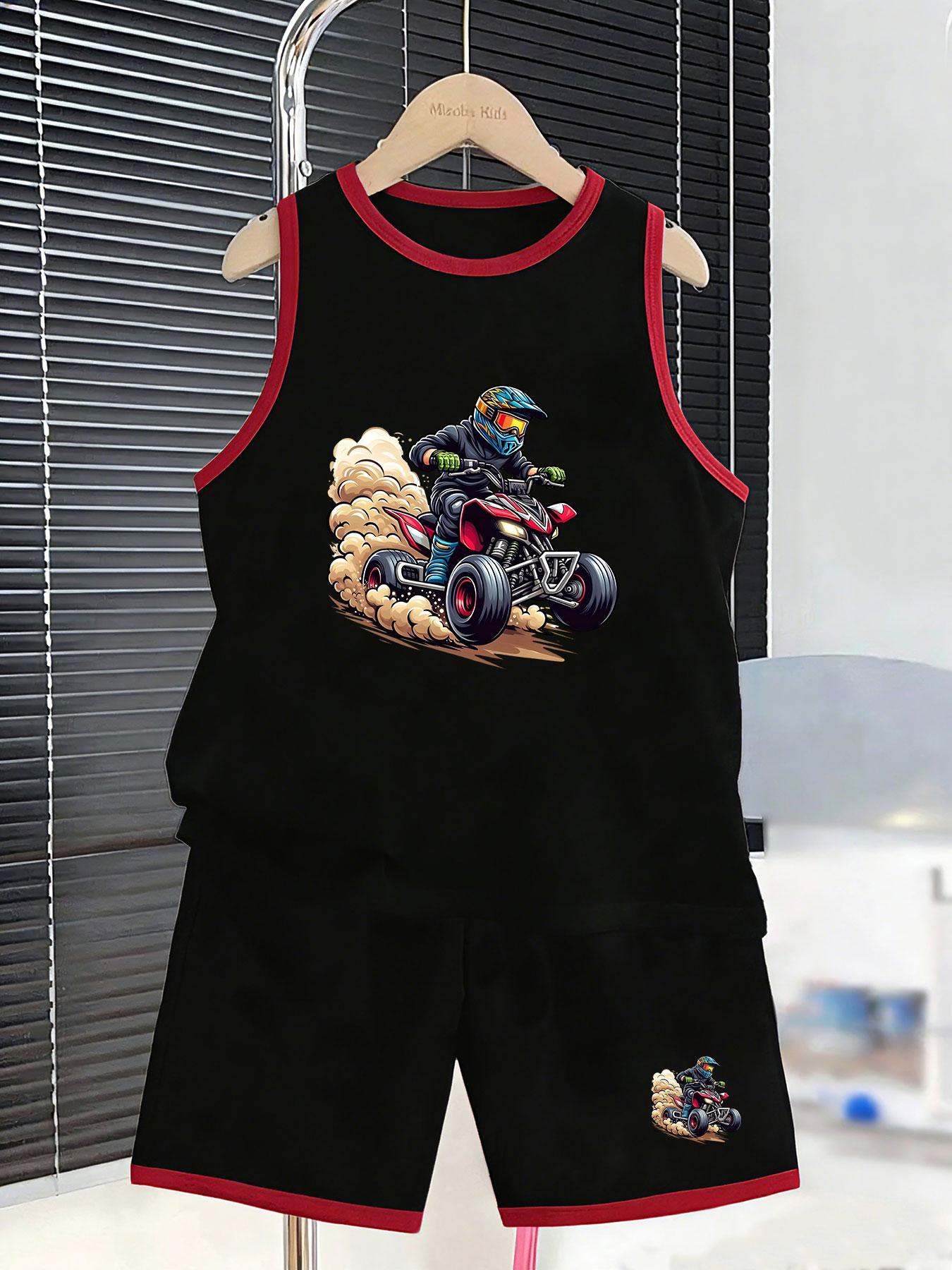 Boys’ colorful off-road set. Dynamic prints, breathable fabric, loose fit for beach & daily summer wear. 7Y чорний
Boys’ colorful off-road set. Dynamic prints, breathable fabric, loose fit for beach & daily summer wear. 7Y чорний
