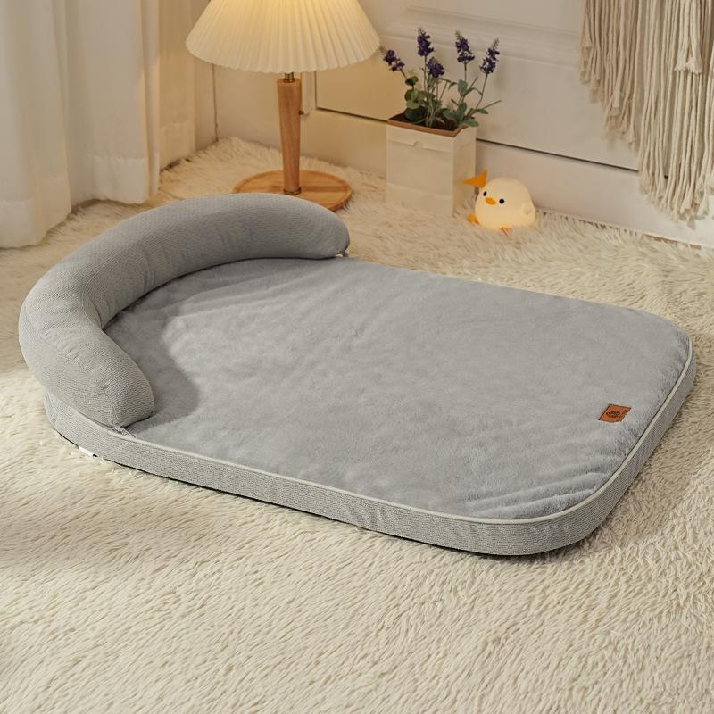 1PC Solid Color Corduroy Dog Sleeping Bed with Neck Protection Pillow Soft Warm Pet Cushion for Indoor Dogs Cats Sleep Supplies S (64x49x12cm) сірий
1PC Solid Color Corduroy Dog Sleeping Bed with Neck Protection Pillow Soft Warm Pet Cushion for Indoor Dogs Cats Sleep Supplies S (64x49x12cm) сірий