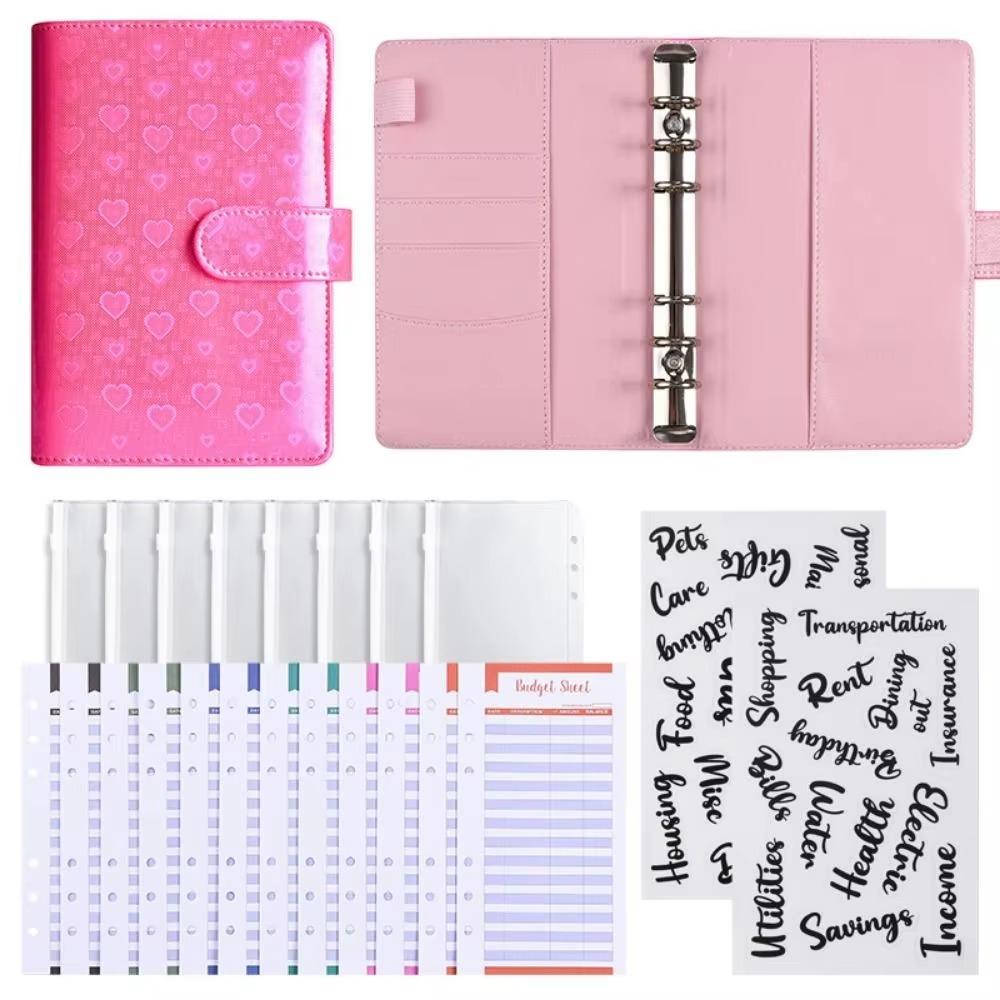 Love Heart Envelope Challenge Notebook Colorful Loose-leaf Notebook Challenge Budget Binder рожевий
Love Heart Envelope Challenge Notebook Colorful Loose-leaf Notebook Challenge Budget Binder рожевий