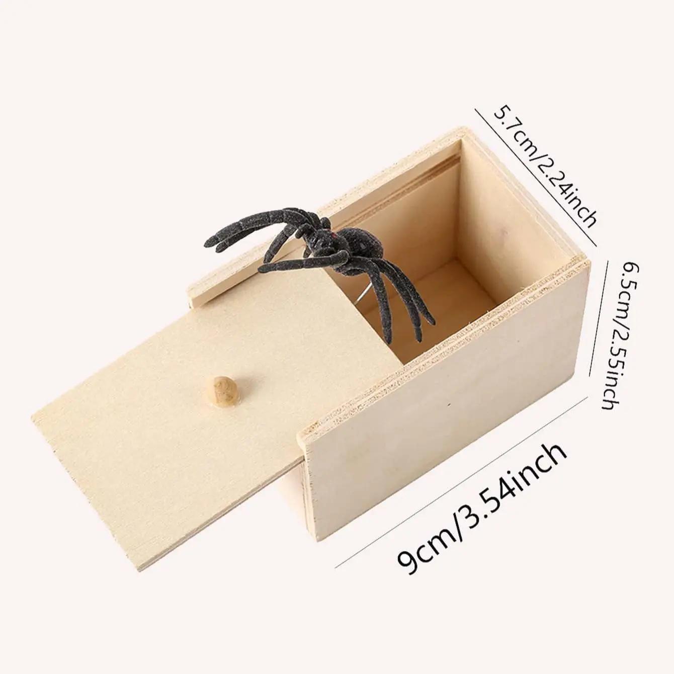 1PC-Wooden Prank Trick Practical Joke Home Office Scare Toy Box Gag Spider Parents Friend Funny Play Joke Gift Surprising Bo
1PC-Wooden Prank Trick Practical Joke Home Office Scare Toy Box Gag Spider Parents Friend Funny Play Joke Gift Surprising Bo