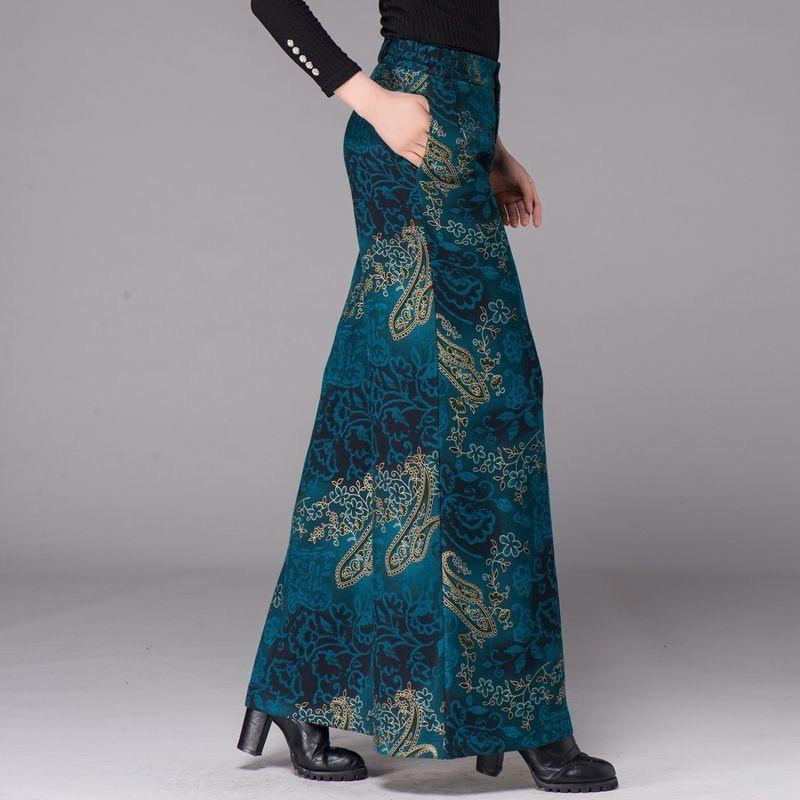 Широкие брюки для женщин на осень и зиму, новые корейские брюки с завышенной талией, утягивающие, большого размера, свободные прямые брюки 4XL