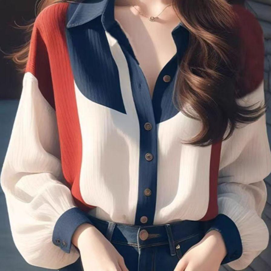 Chiffon Vintage Women s Shirts Spring Summer Patchwork Women Shirts Loose Long Sleeves Tops Fashion Korean Clothing Sales S
Chiffon Vintage Women s Shirts Spring Summer Patchwork Women Shirts Loose Long Sleeves Tops Fashion Korean Clothing Sales S