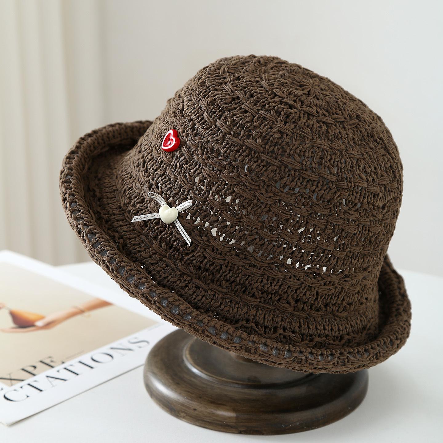 Women Summer Bucket Hat Knit Fisherman Cap with Bow Button Adjustable Windproof Casual Outdoor Hat Ladies Spring 56-58cm глубокая кофе
Women Summer Bucket Hat Knit Fisherman Cap with Bow Button Adjustable Windproof Casual Outdoor Hat Ladies Spring 56-58cm глубокая кофе