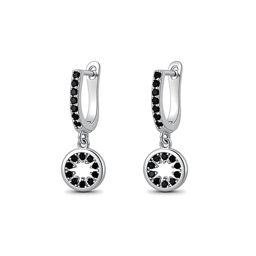 BLACK AWN Чорні вишукані жіночі сережки
BLACK AWN Чорні вишукані жіночі сережки