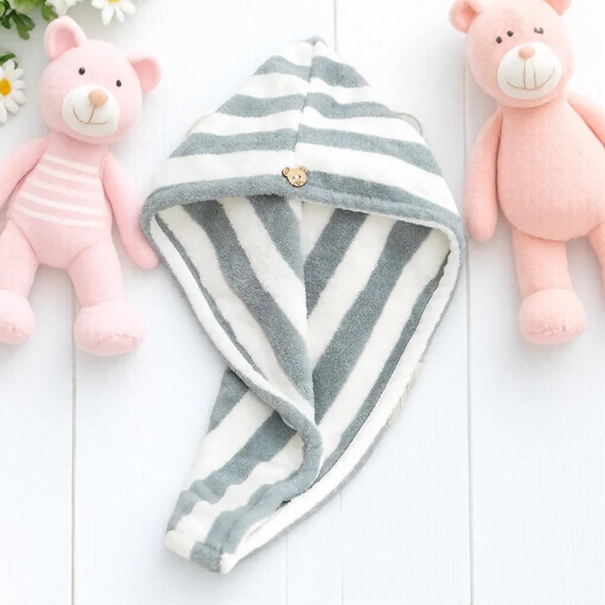 Microfiber Hair Towel for Women Absorbent Quick Dry Bath Shower Cap Thick Curly Hair Drying Towel сірий
Microfiber Hair Towel for Women Absorbent Quick Dry Bath Shower Cap Thick Curly Hair Drying Towel сірий