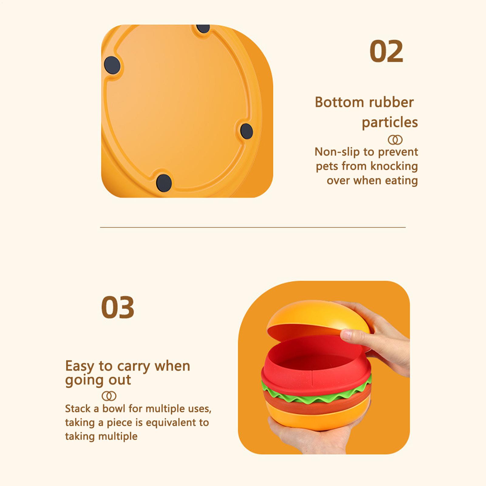 Puppy Slow Feeder Bowl Hamburger Design Dog Bowls Medium Sized Dog Anti-Choking Interactive Bloat Stop Non Slip Treat Dispenser CN
Puppy Slow Feeder Bowl Hamburger Design Dog Bowls Medium Sized Dog Anti-Choking Interactive Bloat Stop Non Slip Treat Dispenser CN