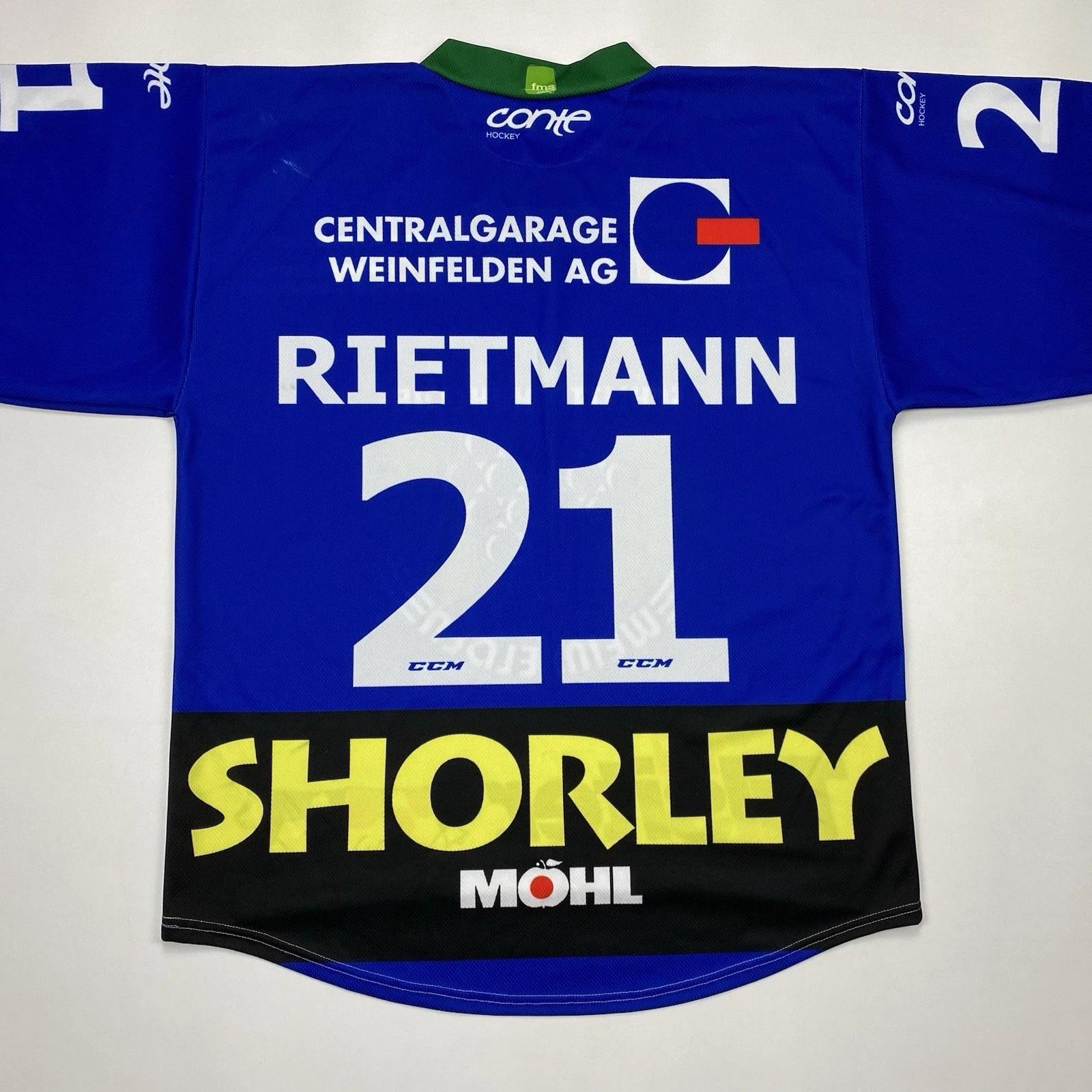 SC Weinfelden Rietmann #21 Conte Ice Hockey Shirt Jersey Home Size XL 2XL
SC Weinfelden Rietmann #21 Conte Ice Hockey Shirt Jersey Home Size XL 2XL