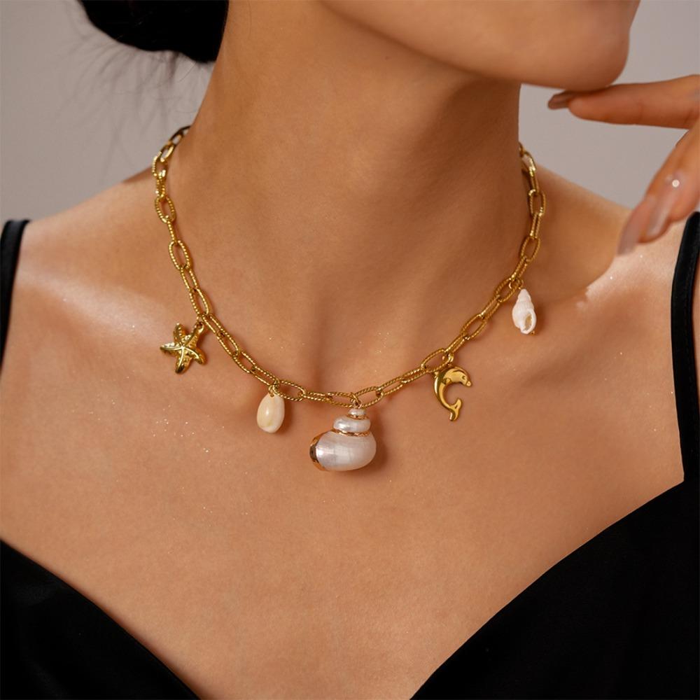 Dolphin Starfish Shell Starfish Necklace Turquoise Starfish Beach Earrings Women Daily Conch
Dolphin Starfish Shell Starfish Necklace Turquoise Starfish Beach Earrings Women Daily Conch