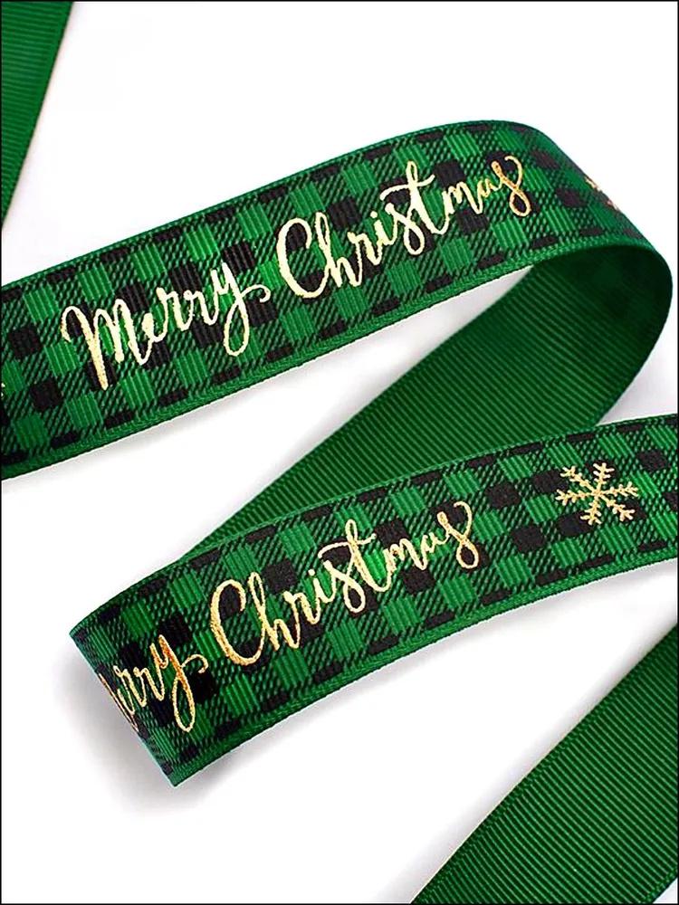 DIY Christmas Gold Foil Checkered Decorative Ribbons
DIY Christmas Gold Foil Checkered Decorative Ribbons
