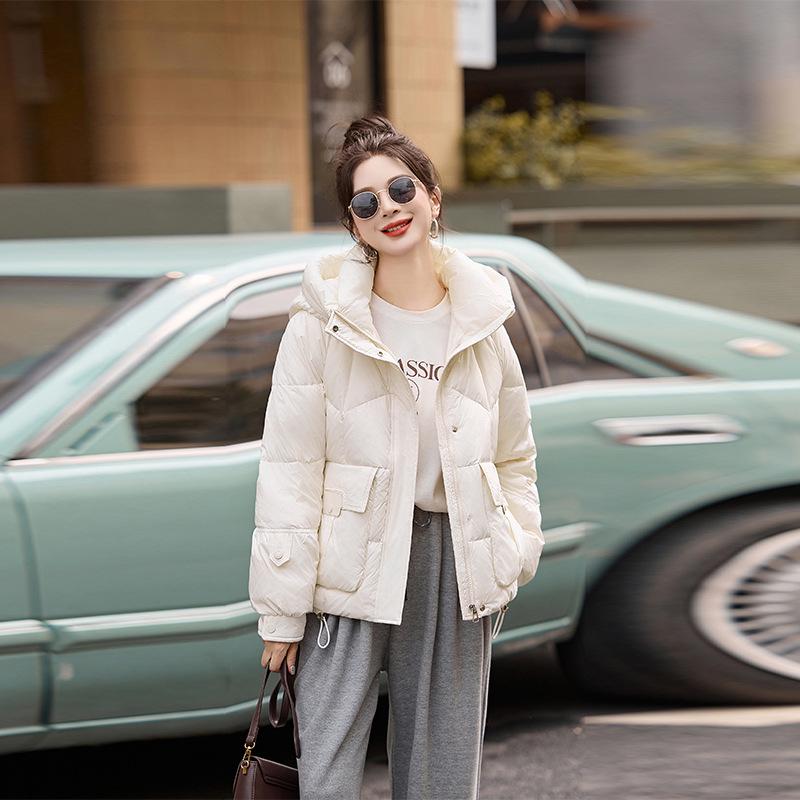 Women s Thickened Hooded Down Jacket - Korean Style Winter Outerwear (90 White Duck Down) Medium (110-125 Jin)
Women s Thickened Hooded Down Jacket - Korean Style Winter Outerwear (90 White Duck Down) Medium (110-125 Jin)