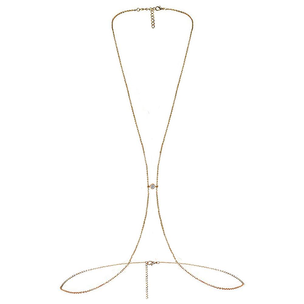 Exquisite Seaside Vacation Crystal Pendant Body Chain - Stainless Steel Fine Chain
Exquisite Seaside Vacation Crystal Pendant Body Chain - Stainless Steel Fine Chain