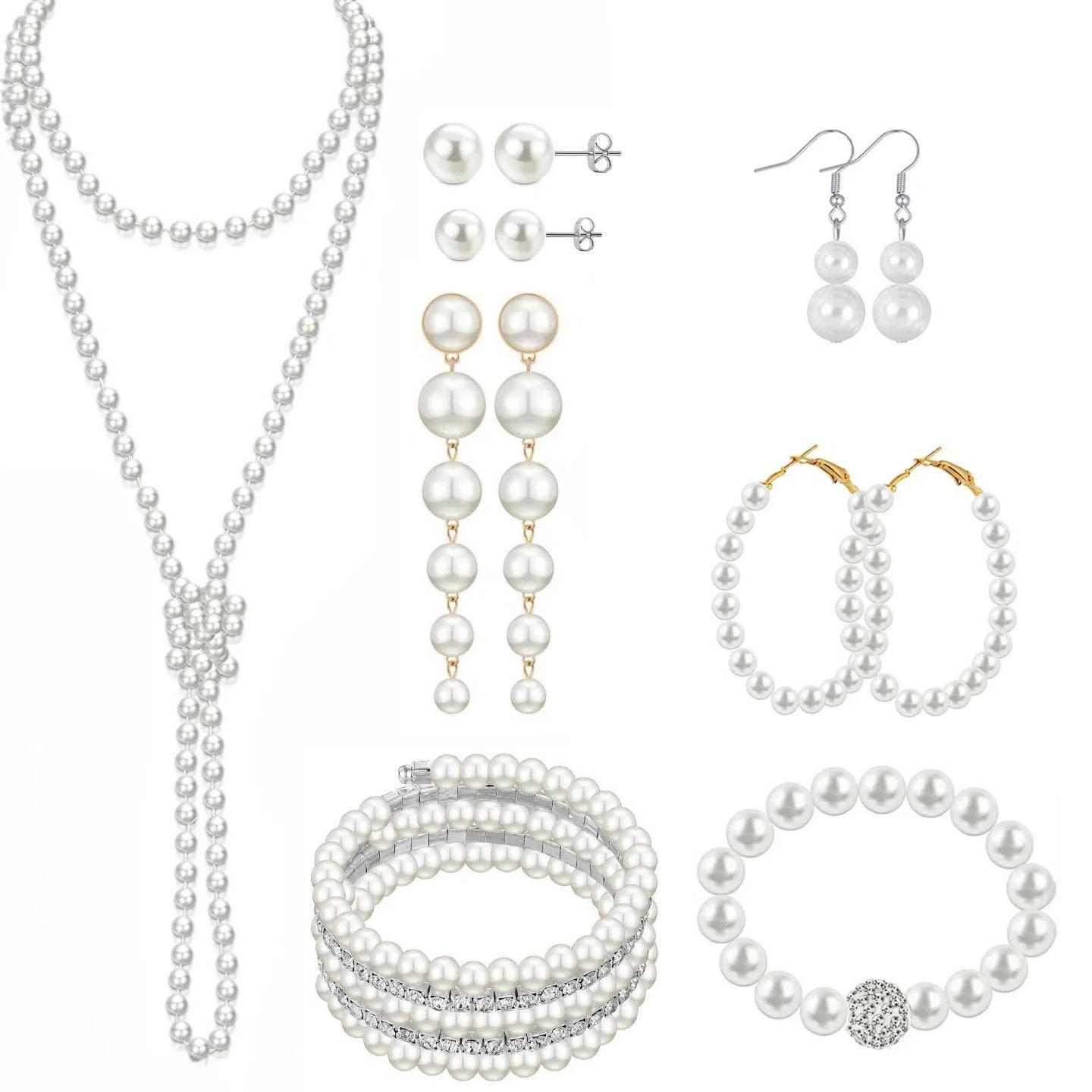 Fashion Multi - Layer Pearl Necklace Set , Rhinestone Statement Layered Choker , Light Jewelry for Women set 6
Fashion Multi - Layer Pearl Necklace Set , Rhinestone Statement Layered Choker , Light Jewelry for Women set 6