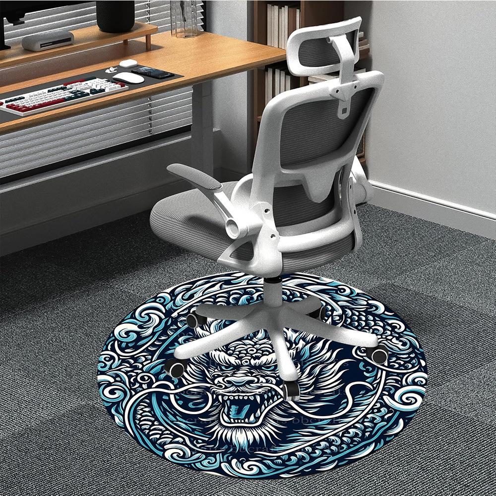 1pc Dragon Head Ornament Carpet, Round Non Slip Durable Large Size Office Carpet, Suitable for Office 80cm
1pc Dragon Head Ornament Carpet, Round Non Slip Durable Large Size Office Carpet, Suitable for Office 80cm