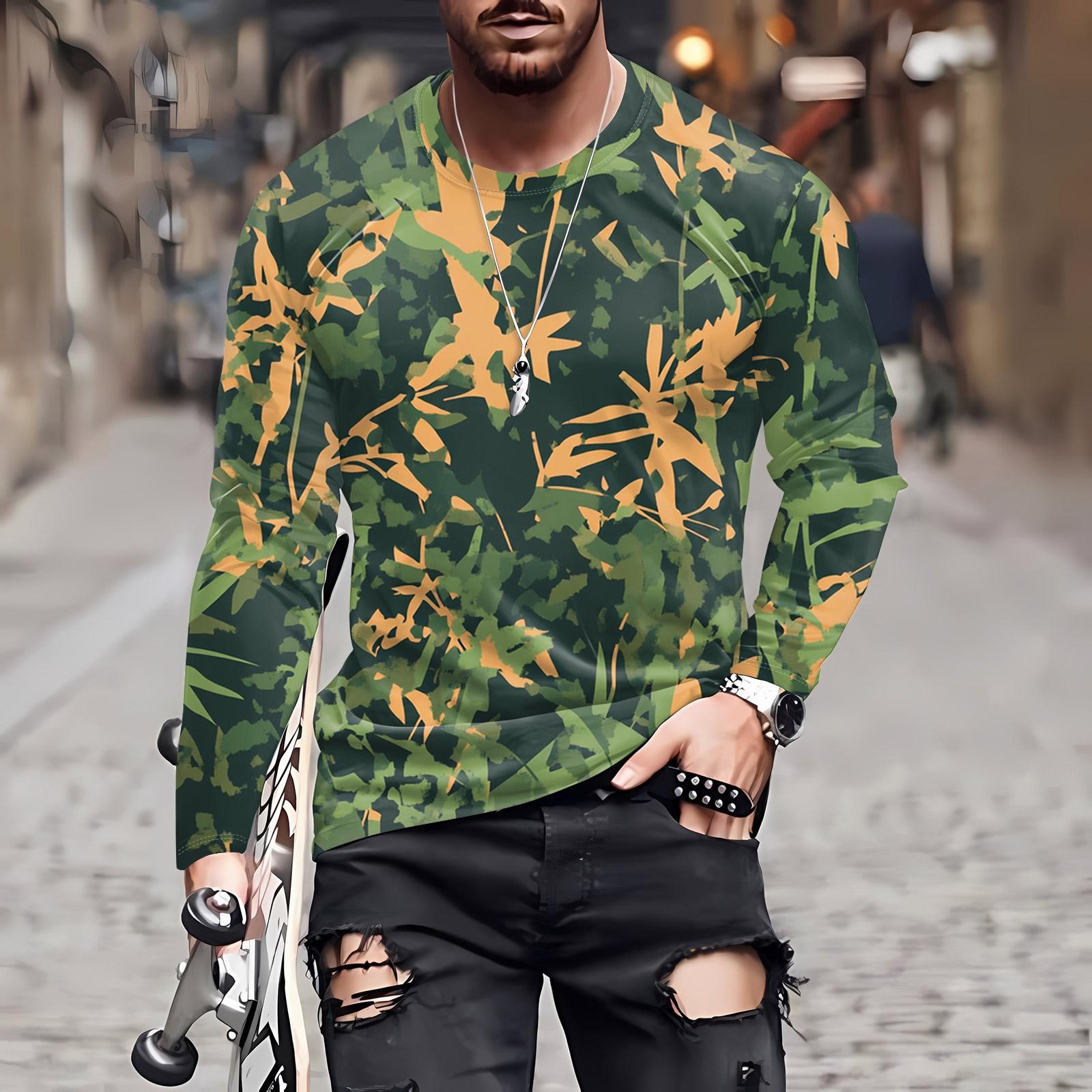 Муж. Футболка Круглый вырез Одежда Одежда На открытом воздухе Длинный рукав С принтом Модельер Винтаж XXXXL зелёный
Муж. Футболка Круглый вырез Одежда Одежда На открытом воздухе Длинный рукав С принтом Модельер Винтаж XXXXL зелёный