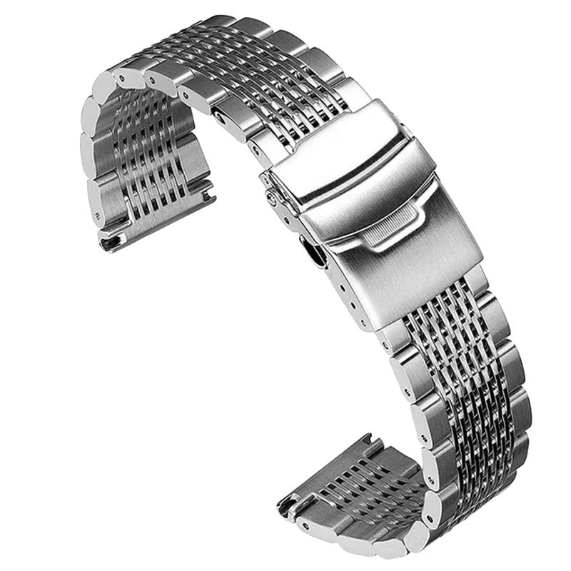 Solid Mesh Stainless Steel Watchband for Seiko Luxury Business Bracelet 18 20 24 22mm Deployment Clasp Wrist Strap for Rolex 24mm
Solid Mesh Stainless Steel Watchband for Seiko Luxury Business Bracelet 18 20 24 22mm Deployment Clasp Wrist Strap for Rolex 24mm
