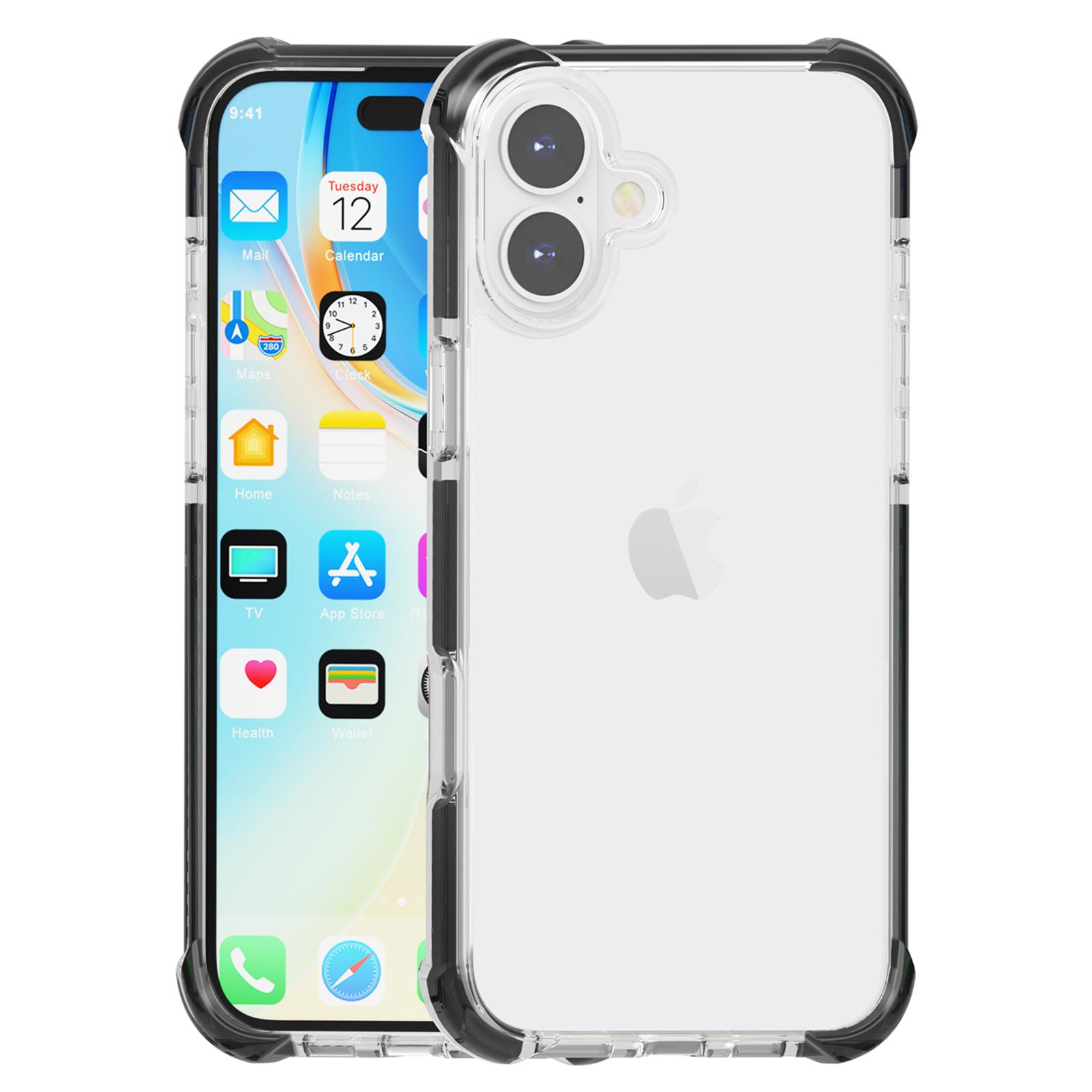For iPhone 16 Case Four Corners Anti Drop Clear TPU + TPE + PC Phone Cover F
For iPhone 16 Case Four Corners Anti Drop Clear TPU + TPE + PC Phone Cover F
