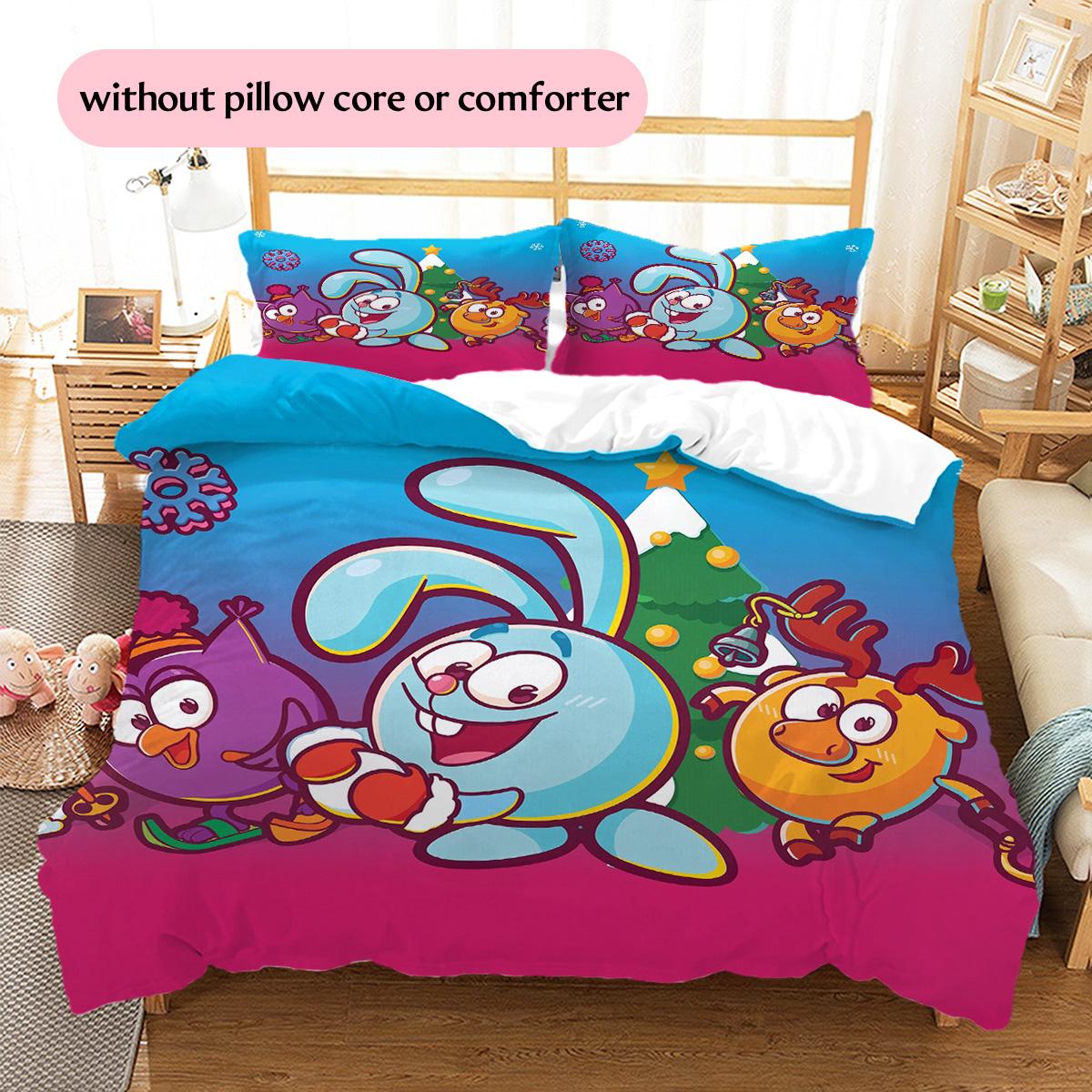 Happy Rabbit Pattern Bedding Quilt Set Home Decoration Gift (1 * duvet cover + 2 * pillowcase without core) 135x200cm
Happy Rabbit Pattern Bedding Quilt Set Home Decoration Gift (1 * duvet cover + 2 * pillowcase without core) 135x200cm