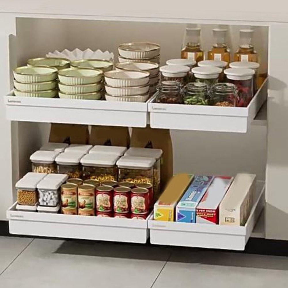 Anti-slip Kitchen Storage Rack Large Capacity Slide Out Pantry Shelves Under Sink Style A
Anti-slip Kitchen Storage Rack Large Capacity Slide Out Pantry Shelves Under Sink Style A