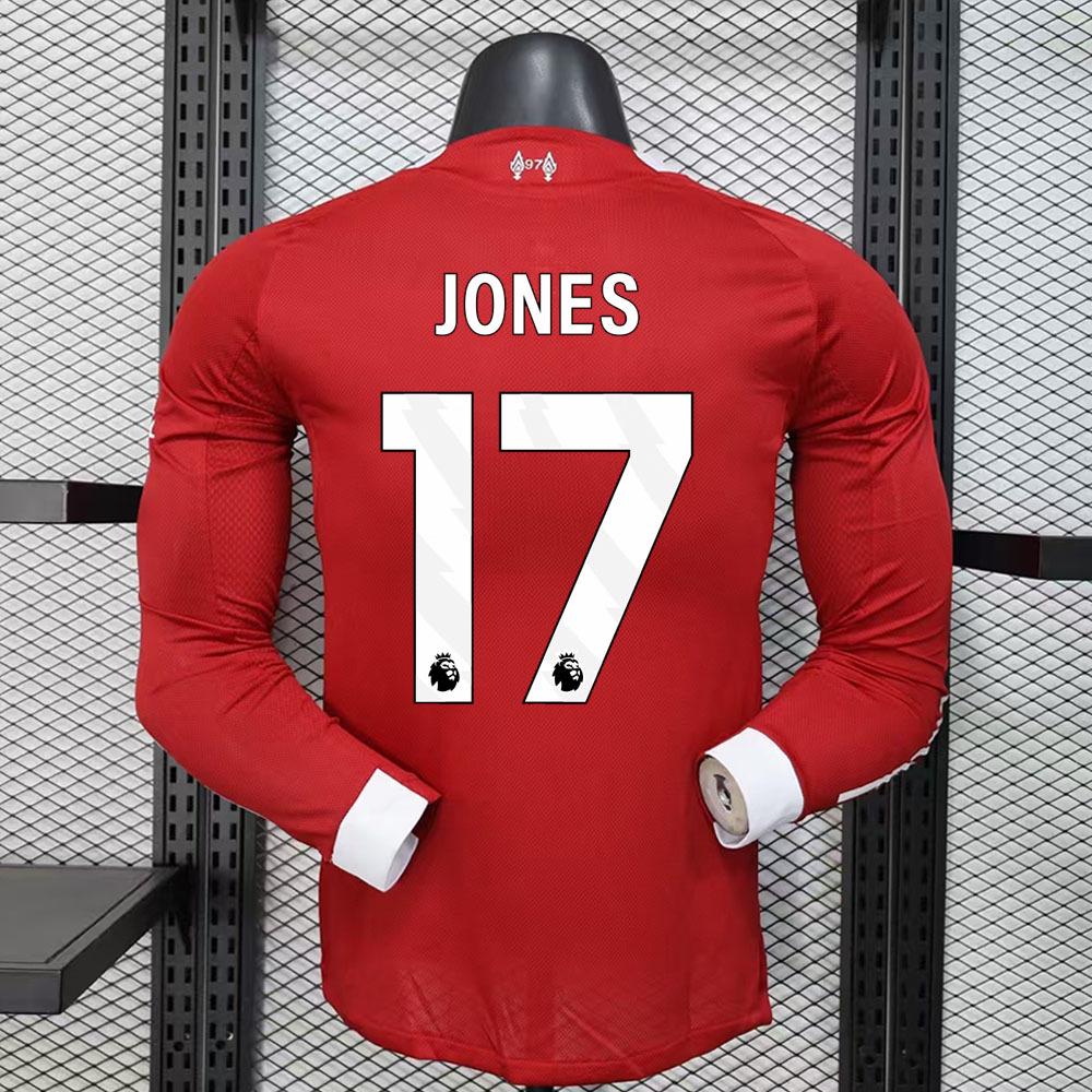 Liverpool Premier League 25/26 Home Long Sleeve Jersey with Wirtz and Salah Print. M
Liverpool Premier League 25/26 Home Long Sleeve Jersey with Wirtz and Salah Print. M