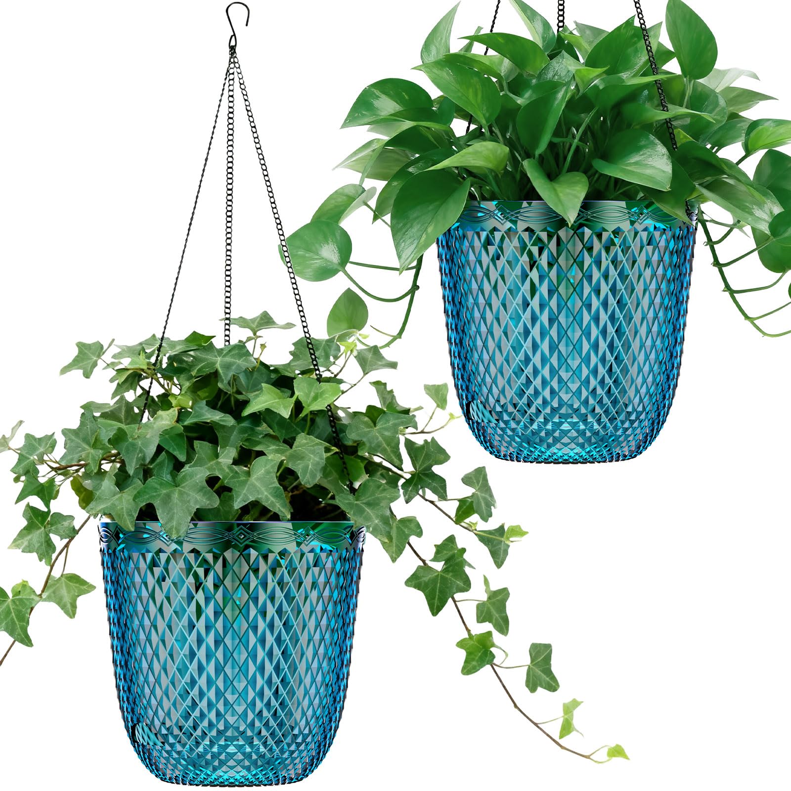 2Pack Self Watering Pots 5.7/7.2 Inch Flower Pots with Drainage Holes and Water Filling Port Garden Planter Indoor Outdoor Plant 5.7inch
2Pack Self Watering Pots 5.7/7.2 Inch Flower Pots with Drainage Holes and Water Filling Port Garden Planter Indoor Outdoor Plant 5.7inch