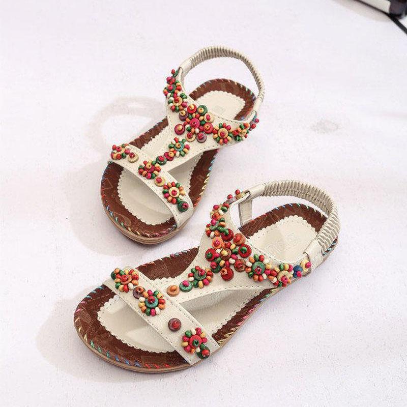 Повседневные сандалии женские летние богемные пляжные туфли для женщин сандалии женские плоские с Т-образным ремешком и бусинами слипоны zapatos mujer WSH5070 40 бежевый
Повседневные сандалии женские летние богемные пляжные туфли для женщин сандалии женские плоские с Т-образным ремешком и бусинами слипоны zapatos mujer WSH5070 40 бежевый