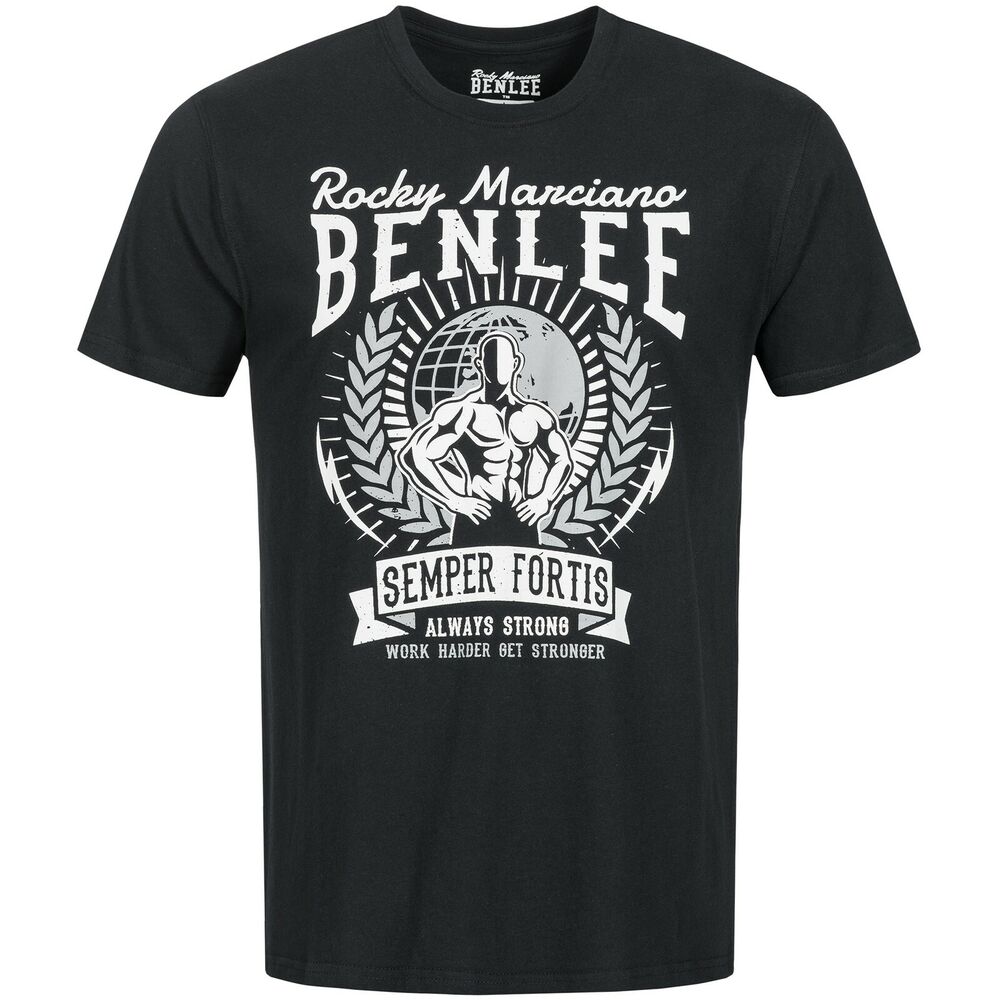 Черная футболка унисекс Benlee Lucius Rocky Marciano с круглым вырезом и короткими рукавами
Черная футболка унисекс Benlee Lucius Rocky Marciano с круглым вырезом и короткими рукавами