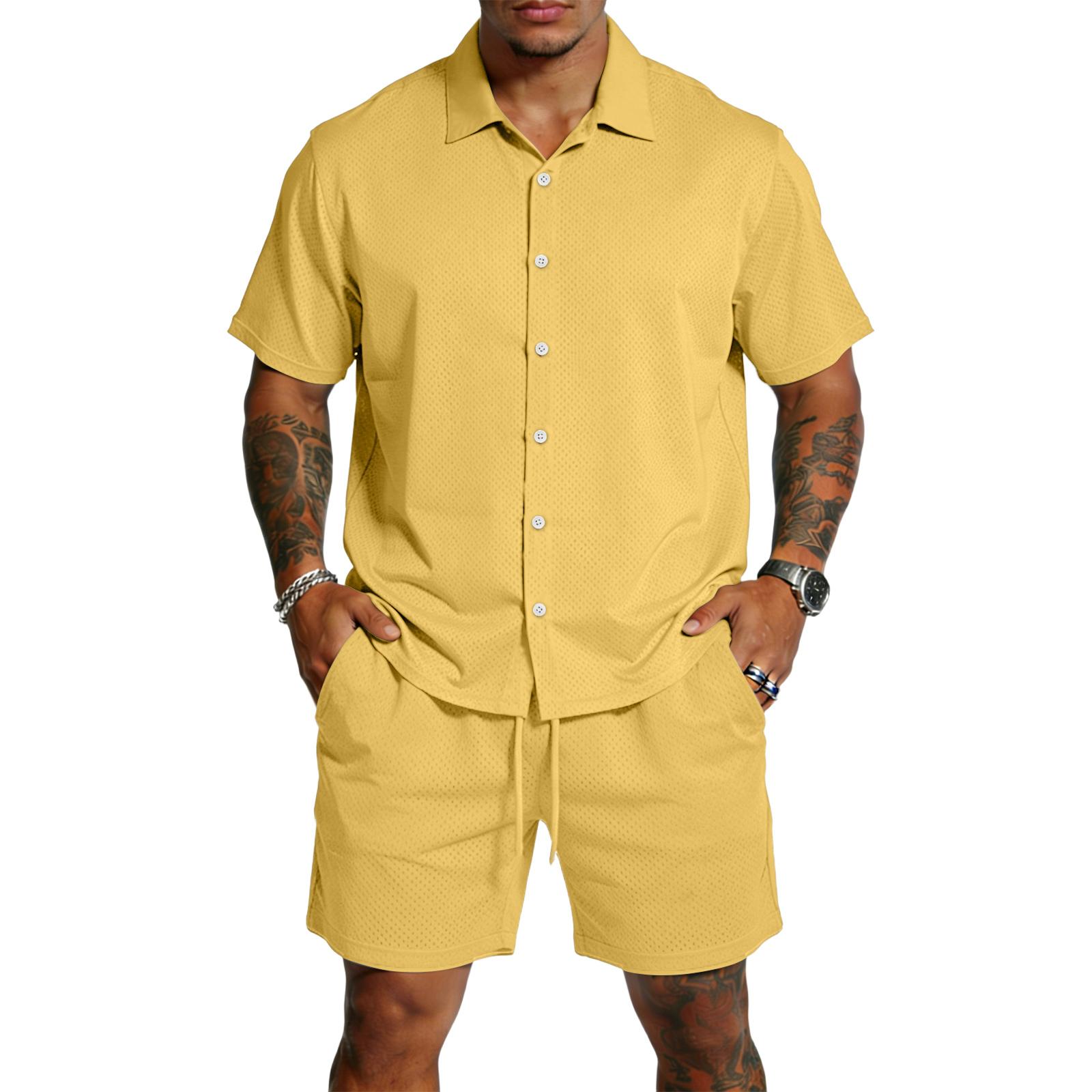 Men’s Short Sleeve Button Down Shirt and Shorts Set Casual Lapel Collar Two Piece Outfit for Everyday Wear XL
Men’s Short Sleeve Button Down Shirt and Shorts Set Casual Lapel Collar Two Piece Outfit for Everyday Wear XL