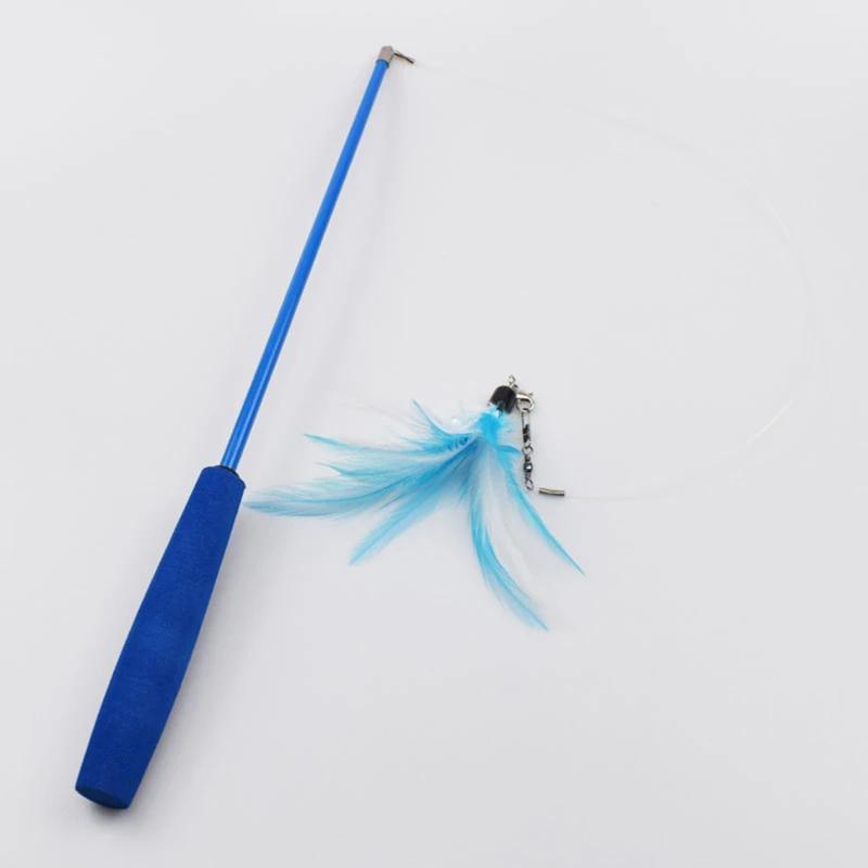 Pet Cat Toy Three-stage Telescopic Fishing Rod Cat Teasing Stick Scratch Resistant Feathers Interesting Catcher Feathers Random синій
Pet Cat Toy Three-stage Telescopic Fishing Rod Cat Teasing Stick Scratch Resistant Feathers Interesting Catcher Feathers Random синій