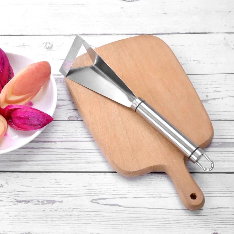 Треугольный нож из нержавеющей стали для резьбы по фруктам, блюдо для фруктов, артефакт, треугольный нож для овощей, Нескользящее лезвие для резьбы, кухонный инструмент
Треугольный нож из нержавеющей стали для резьбы по фруктам, блюдо для фруктов, артефакт, треугольный нож для овощей, Нескользящее лезвие для резьбы, кухонный инструмент