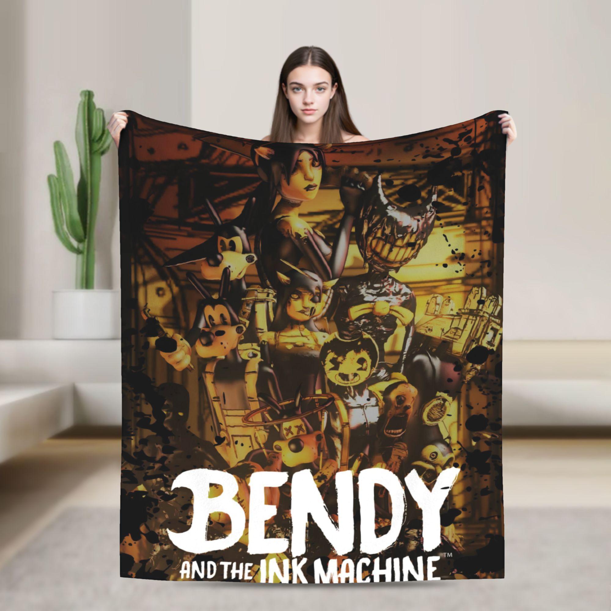 Bendys Horror Game Inked Machines Fleece Throw Fashion Blanket Puzzle for Home Knitted Fashion Blanket Car Ultra-Soft Breathable 75x90cm
Bendys Horror Game Inked Machines Fleece Throw Fashion Blanket Puzzle for Home Knitted Fashion Blanket Car Ultra-Soft Breathable 75x90cm