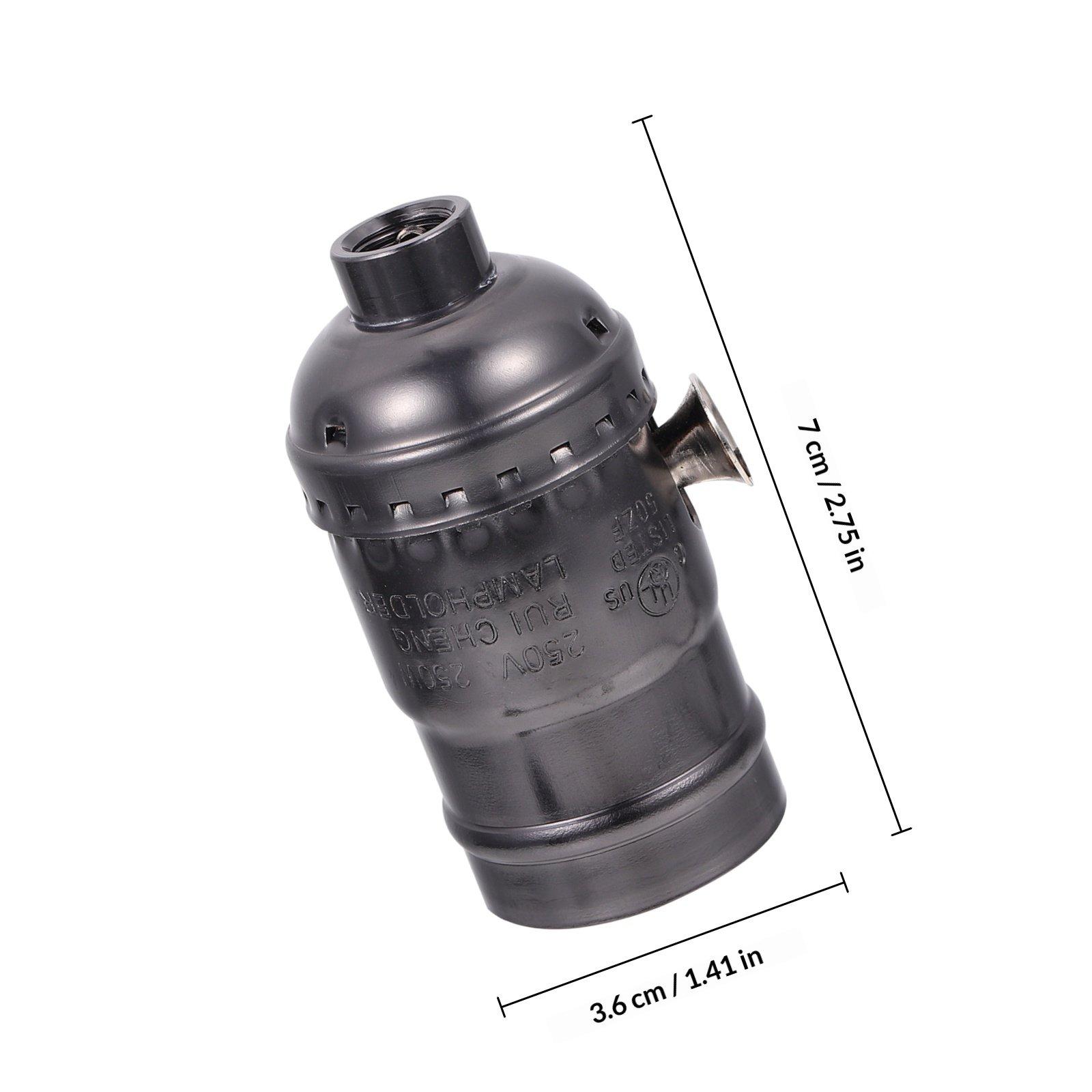 E27 Aluminum Lamp Socket Vintage Style Sturdy Light Bulb Holder Easy Assembly Retro Pendant Lamp Holder for Restaurant Office чорний
E27 Aluminum Lamp Socket Vintage Style Sturdy Light Bulb Holder Easy Assembly Retro Pendant Lamp Holder for Restaurant Office чорний