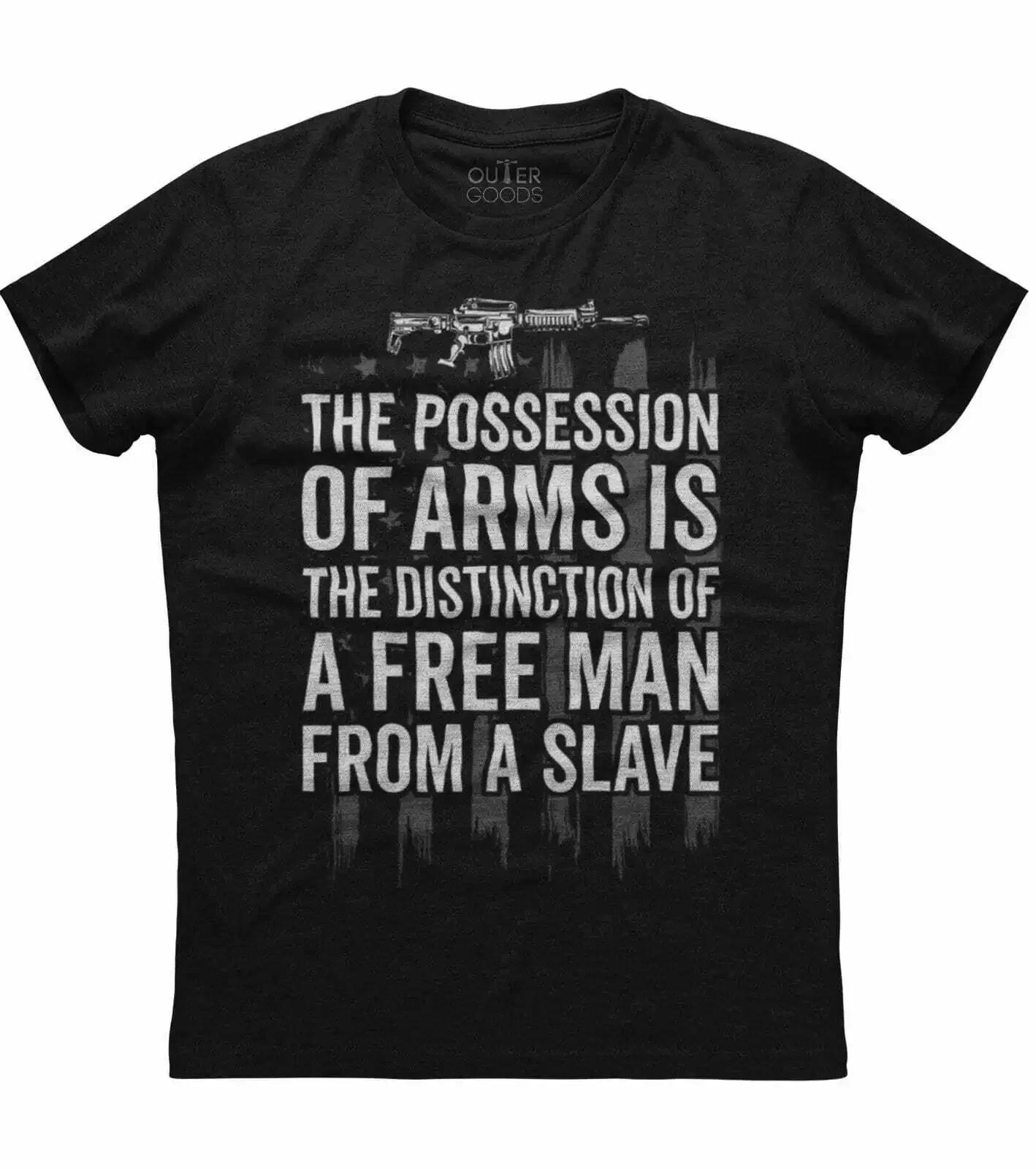 The Possession of Arms Is The Distinction of A Free Man Funny Phrase TShirt Summer Cotton ONeck Short Sleeve Mens T Shirt 4XL
The Possession of Arms Is The Distinction of A Free Man Funny Phrase TShirt Summer Cotton ONeck Short Sleeve Mens T Shirt 4XL
