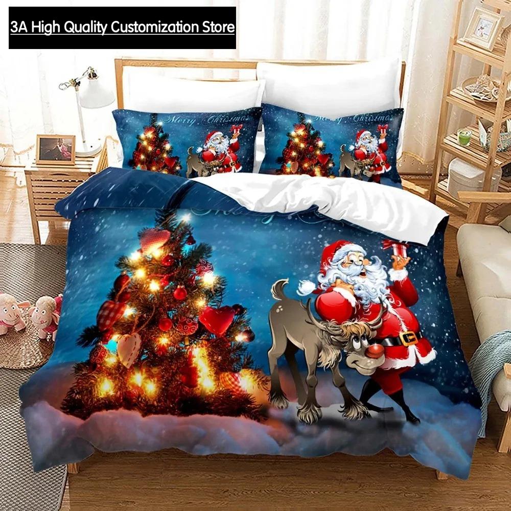 New Merry Christmas 3D Printed Bedding Set Duvet Covers Pillowcases Comforter Bedding Set Bedclothes Bed Linen EU Single(135*200cm)3pcs
New Merry Christmas 3D Printed Bedding Set Duvet Covers Pillowcases Comforter Bedding Set Bedclothes Bed Linen EU Single(135*200cm)3pcs