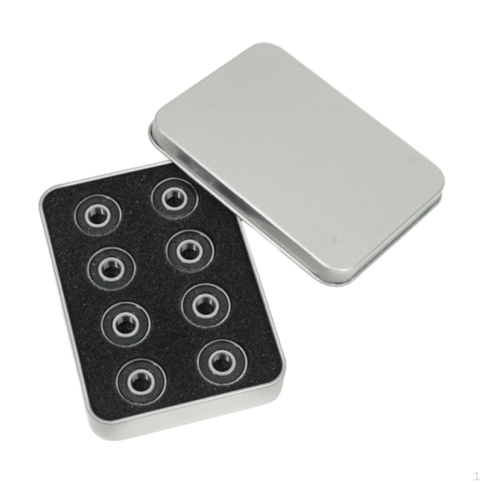 16 Pieces Double Row Roller Skate Bearings Replacement Functional Steel High Speed 608RS-9 for чёрный
16 Pieces Double Row Roller Skate Bearings Replacement Functional Steel High Speed 608RS-9 for чёрный