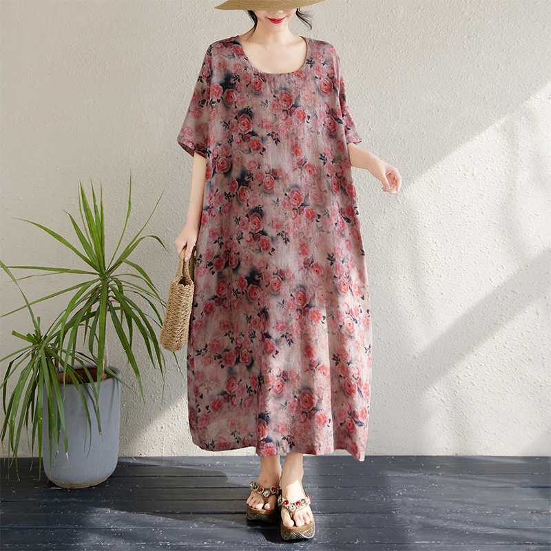 Летнее длинное платье-халат one size
Летнее длинное платье-халат one size