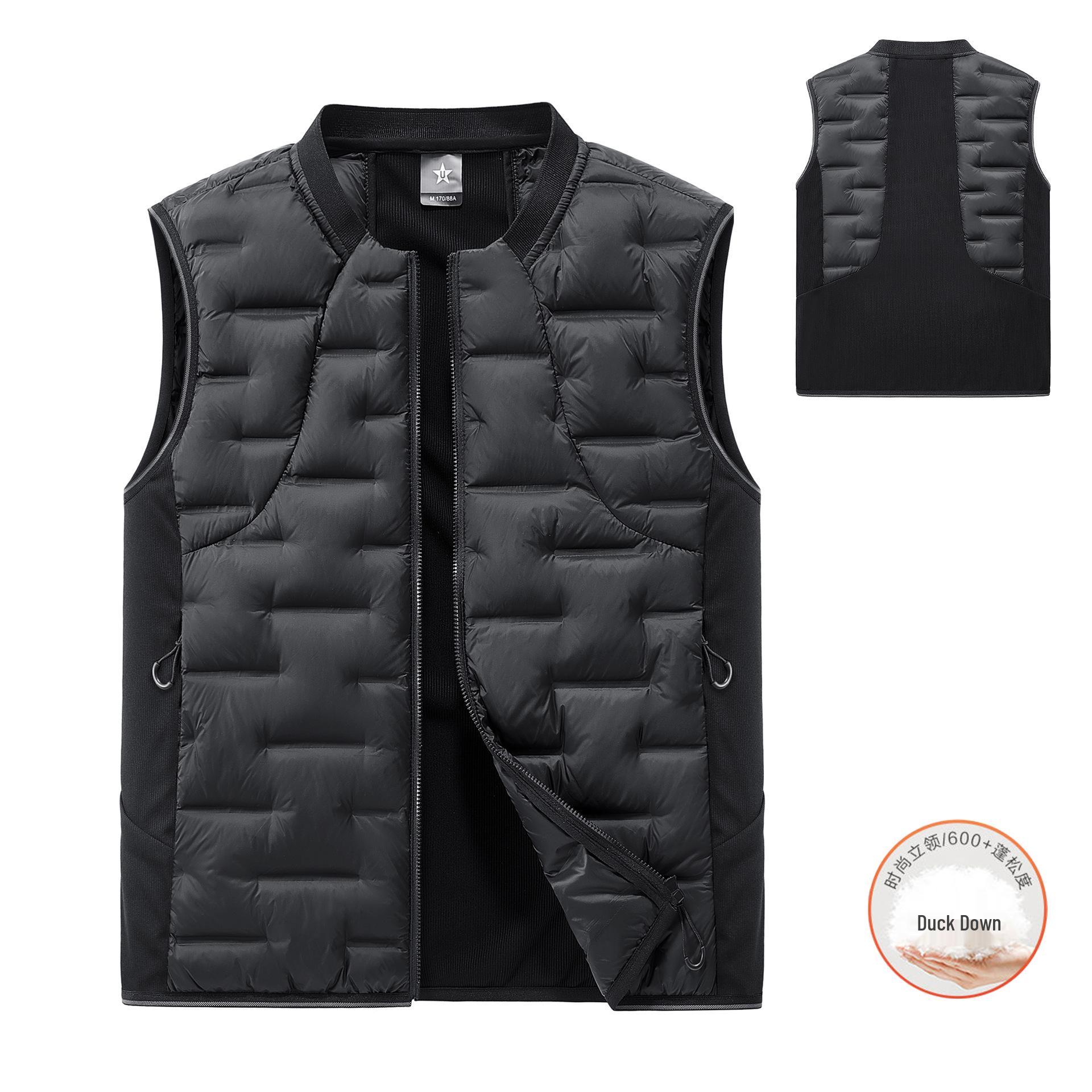 Men s Patchwork Duck Down Vest - Warm, Lightweight Stand Collar for Autumn/Winter 3XL
Men s Patchwork Duck Down Vest - Warm, Lightweight Stand Collar for Autumn/Winter 3XL