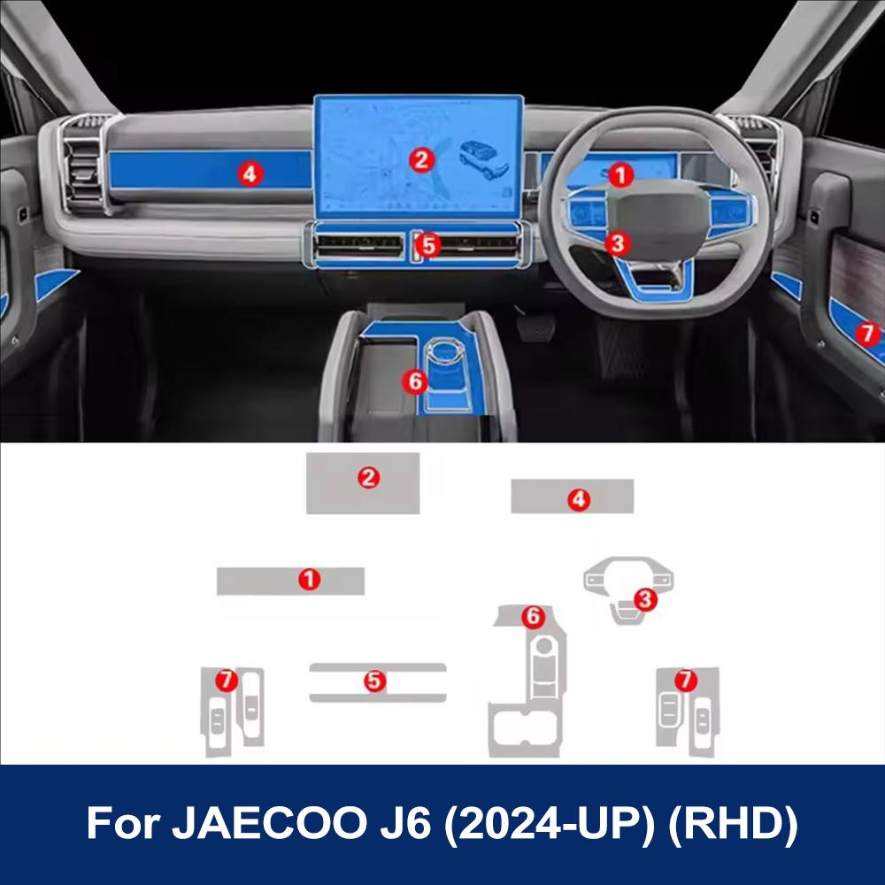 TPU Антицарапающая пленка для интерьера автомобиля для JAECOO J6 Chery Icar 03 2025 2025 Центральная консоль Панель приборов Навигация Готовая к установке PPF пленка
TPU Антицарапающая пленка для интерьера автомобиля для JAECOO J6 Chery Icar 03 2025 2025 Центральная консоль Панель приборов Навигация Готовая к установке PPF пленка