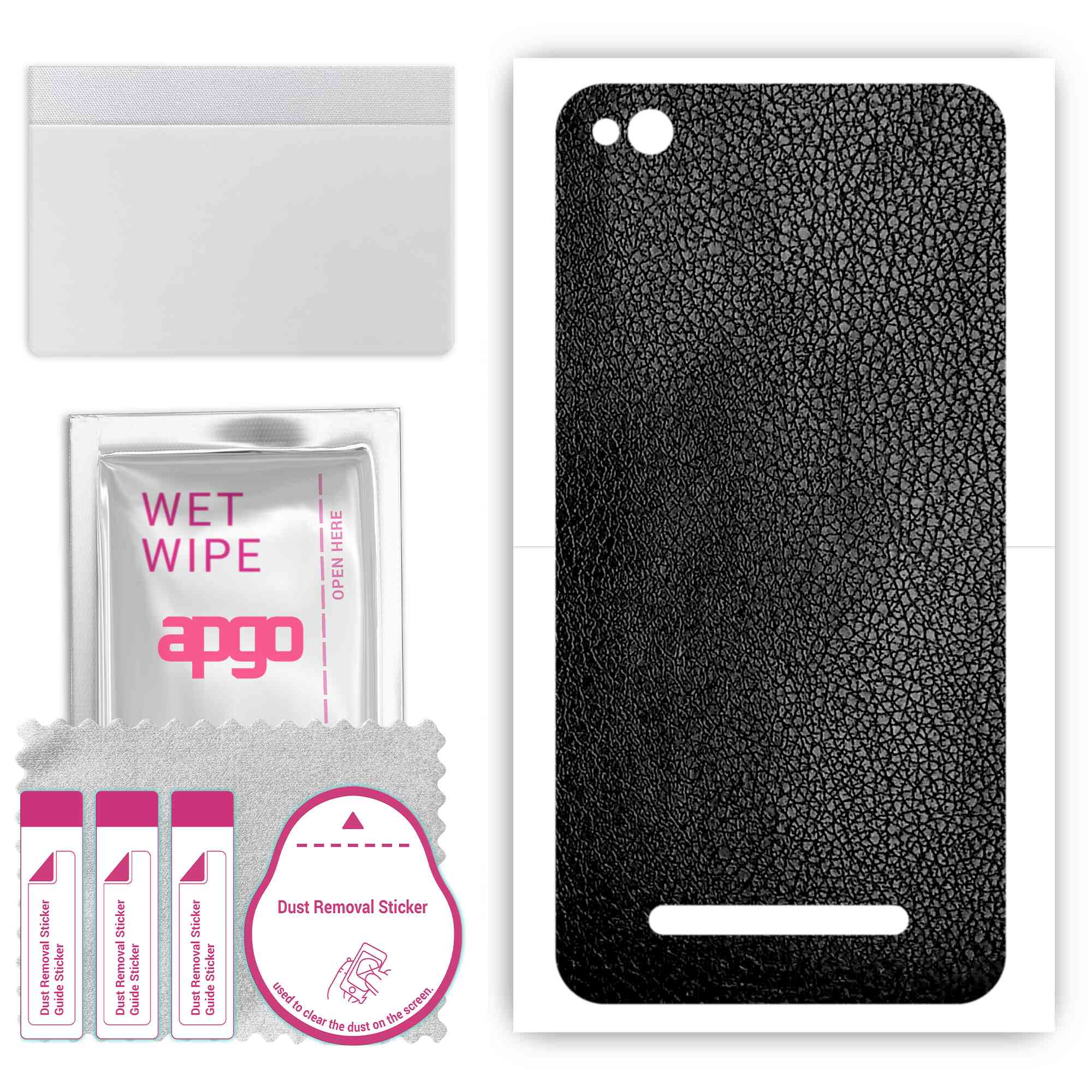 Apgo Protective Skin Sticker для задньої панелі, сумісний із Xiaomi Redmi 4A, Wrap Film, Foil, Vinyl - Pattern Black Leather
Apgo Protective Skin Sticker для задньої панелі, сумісний із Xiaomi Redmi 4A, Wrap Film, Foil, Vinyl - Pattern Black Leather