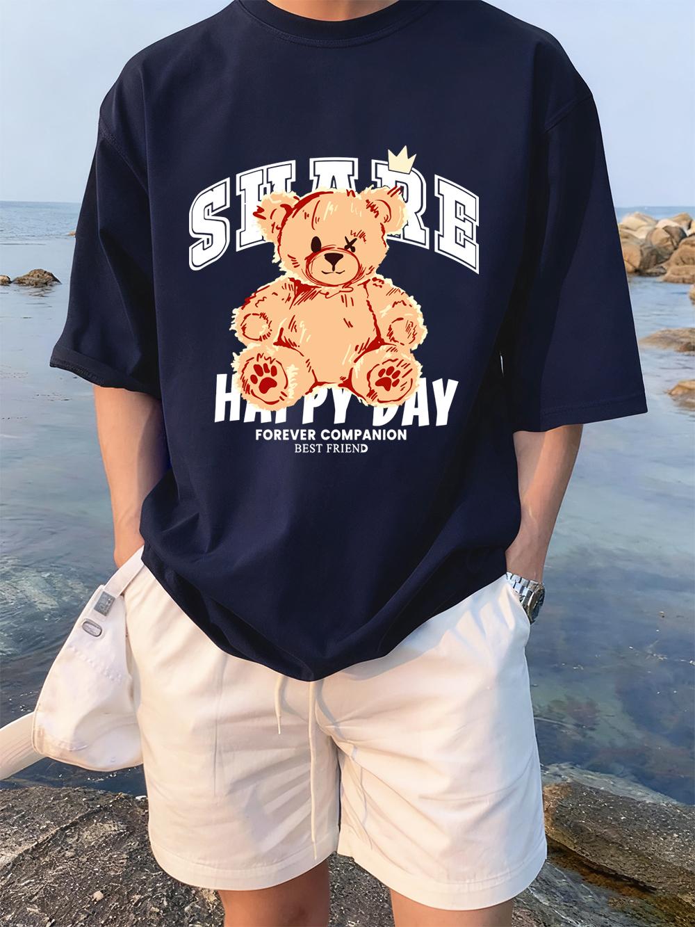Share Happy Day Teddy Bear Prints TShirts Womens Summer Cotton Short Sleeve Tees ONeck Comfortable Loose Tops Casual Clothes 3XL
Share Happy Day Teddy Bear Prints TShirts Womens Summer Cotton Short Sleeve Tees ONeck Comfortable Loose Tops Casual Clothes 3XL