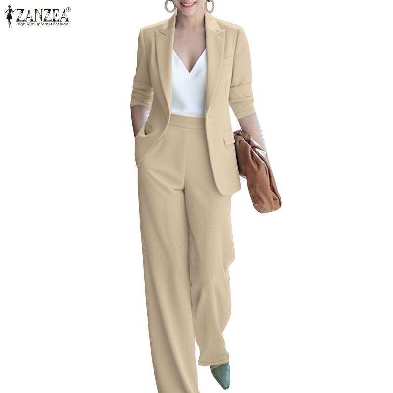 ZANZEA Женские блейзер с длинным рукавом и брюки, повседневные костюмы-двойки 3XL хаки
ZANZEA Женские блейзер с длинным рукавом и брюки, повседневные костюмы-двойки 3XL хаки