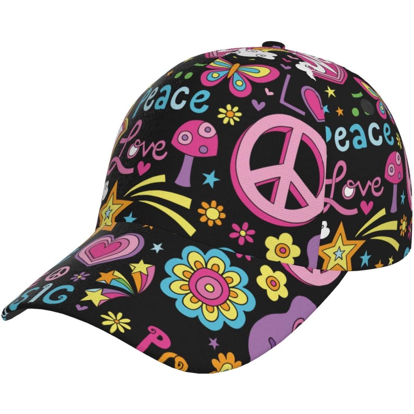Peace Love and Dove Flower Power for Baseball Cap Adjustable Golf Dad Hat Trucker Cap for Men and Women Curved Brim Snapback Hat One Size
Peace Love and Dove Flower Power for Baseball Cap Adjustable Golf Dad Hat Trucker Cap for Men and Women Curved Brim Snapback Hat One Size