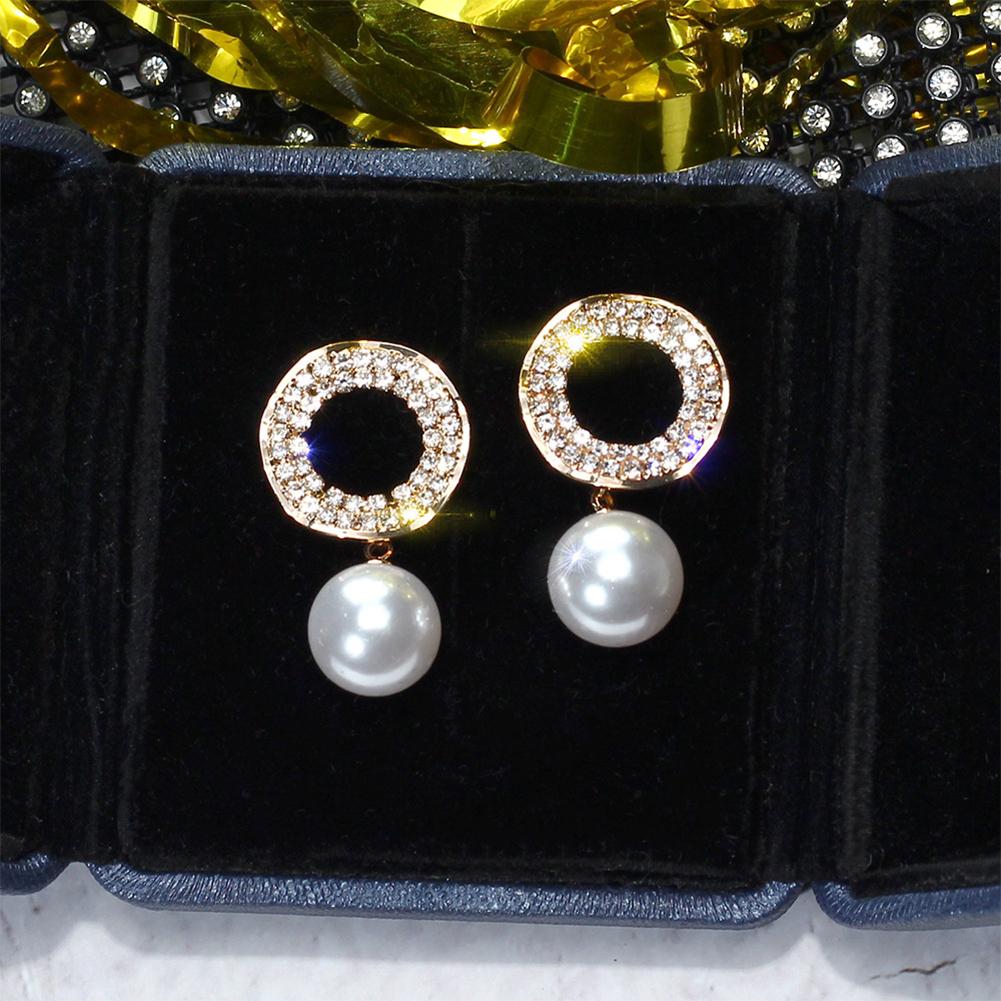 Women Simple S925 Silver Needle Fashion Geometry Round Stud Earrings Pearl Earrings Gold #1
Women Simple S925 Silver Needle Fashion Geometry Round Stud Earrings Pearl Earrings Gold #1