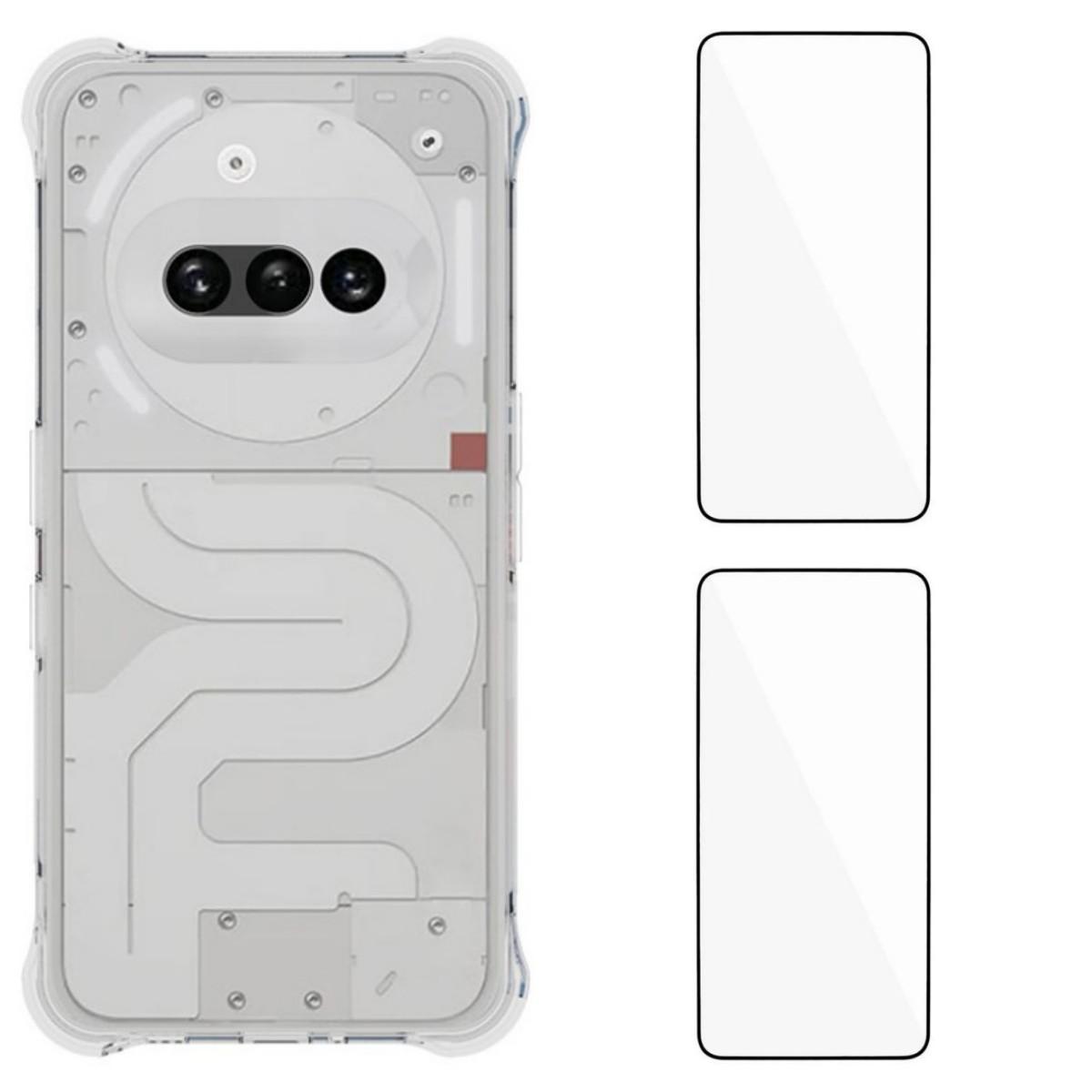 For Nothing Phone (3a) TPU Case WANLONFENG WL2 Series 2.0mm Phone Cover with 2Pcs Tempered Glass Films Transparent
For Nothing Phone (3a) TPU Case WANLONFENG WL2 Series 2.0mm Phone Cover with 2Pcs Tempered Glass Films Transparent