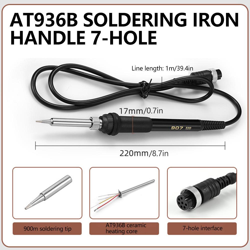 936 Electric Soldering Iron Station 5pin Welding Hot Gun Replacement Solder Repair Tool A1322 Heater Replacement Repair Tool
936 Electric Soldering Iron Station 5pin Welding Hot Gun Replacement Solder Repair Tool A1322 Heater Replacement Repair Tool
